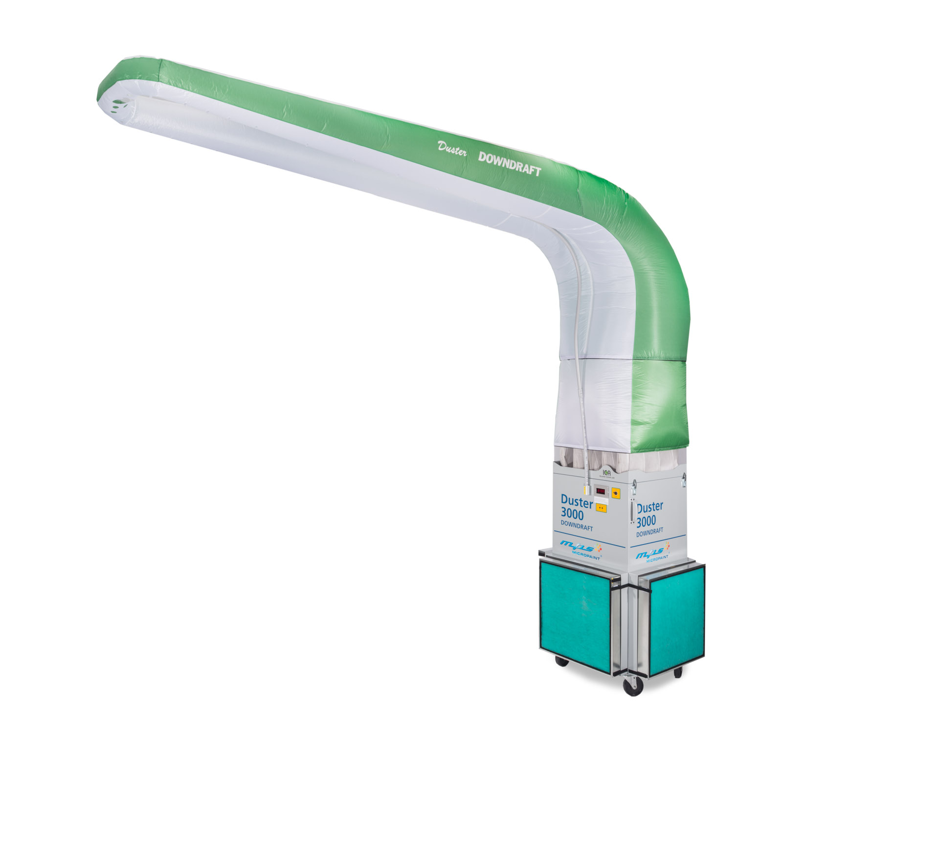 DUSTER 3000 Downdraft mit Plenumverlängerung.